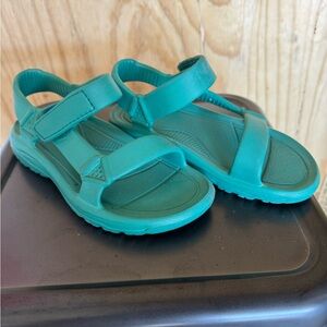 Kids Green Teva Sandals
